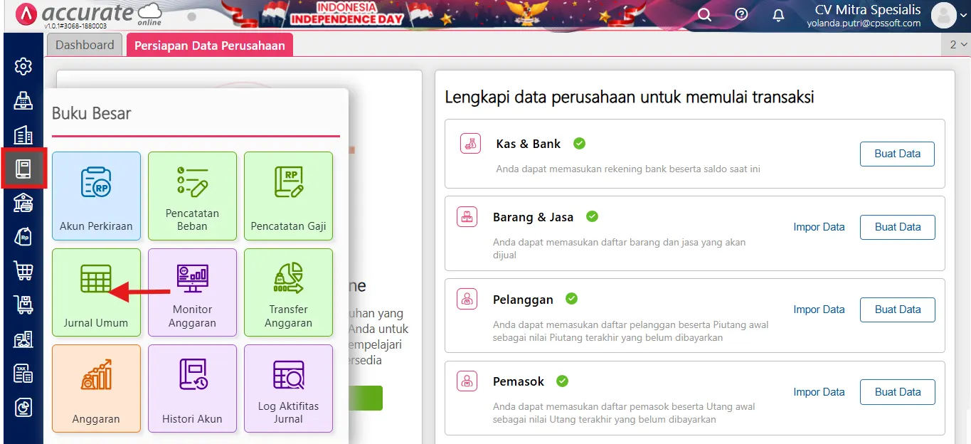 melihat laba setelah pajak di accurate online